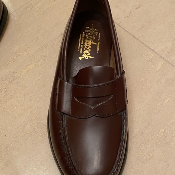 Sebago for Hitchcock Mens Brown Leather Loafers / NWOT / Size 9 /Hitchcock Wide - Picture 5 of 10
